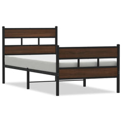 vidaXL Bed Frame without Mattress with Headboard and Footboard 80x200 cm 2