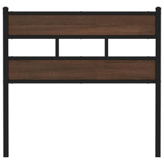 vidaXL Replace Headboard Brown Oak 75 cm Steel and Engineered Wood 3