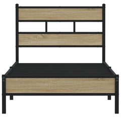 vidaXL Bed Frame without Mattress Sonoma Oak 80x200 cm Engineered Wood 4
