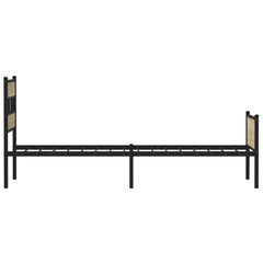 vidaXL Bed Frame without Mattress Sonoma Oak 75x190 cm Small Single Engineered Wood 5