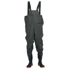 vidaXL Chest Waders with Boots Dark Green Size 41 2