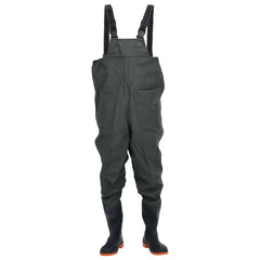 vidaXL Chest Waders with Boots Dark Green Size 43 2