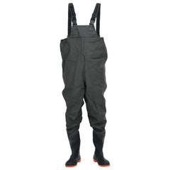 vidaXL Chest Waders with Boots Dark Green Size 45 2