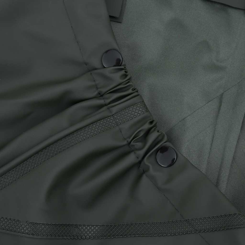 vidaXL Chest Waders with Boots Dark Green Size 45 6