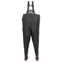 vidaXL Chest Waders with Boots Black Size 39 4
