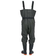 vidaXL Chest Waders with Boots and Belt Dark Green Size 39 4