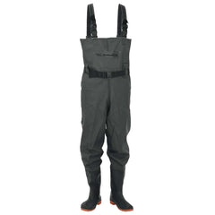 vidaXL Chest Waders with Boots and Belt Dark Green Size 45 2