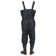 vidaXL Chest Waders with Boots and Belt Black Size 39 4
