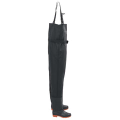 vidaXL Chest Waders with Boots and Belt Black Size 46 3