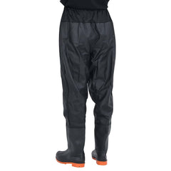 vidaXL Waist Waders with Boots Black Size 40 4