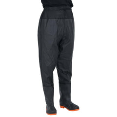 vidaXL Waist Waders with Boots Black Size 44 1