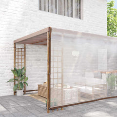 Clear Tarpaulin with Eyelets Polyethylene Width 8 m 10 m