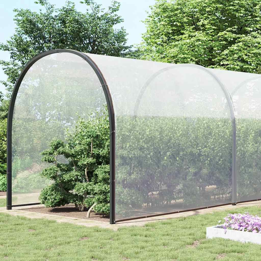 vidaXL Clear Tarpaulin with Eyelets 12x12 m Polyethylene 3