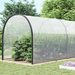 vidaXL Clear Tarpaulin with Eyelets 12x12 m Polyethylene 3