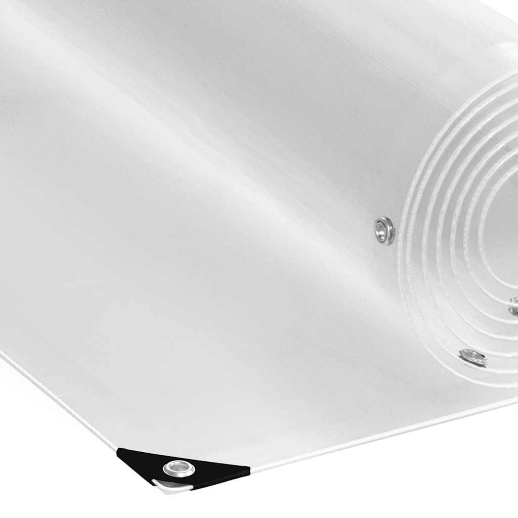 vidaXL Clear Tarpaulin with Eyelets 2x3 m PVC 4