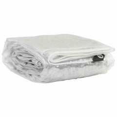 vidaXL Clear Tarpaulin with Eyelets 3x5 m PVC 3