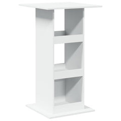 vidaXL Bar Table | White | Engineered Wood | Tall | Bar Table | Square | Modern 2