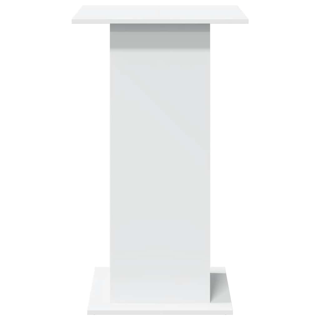vidaXL Bar Table | White | Engineered Wood | Tall | Bar Table | Square | Modern 5