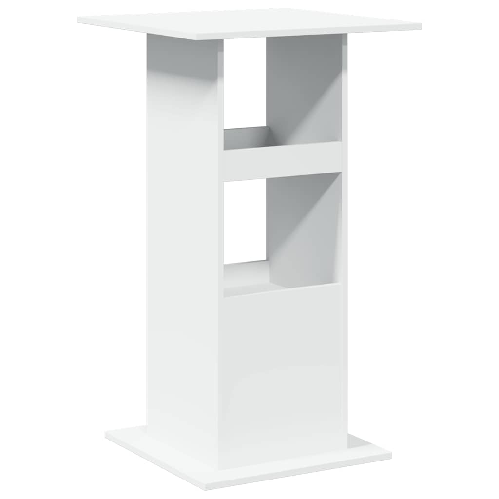 vidaXL Bar Table | White | Engineered Wood | Tall | Bar Table | Square | Modern 6