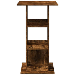vidaXL Bar Table with Storage Smoked Oak 60x60x102 cm Engineered Wood 4
