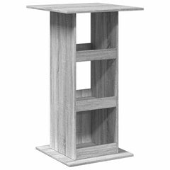 vidaXL Bar Table with Storage Grey Sonoma 60x60x102 cm Engineered Wood 2