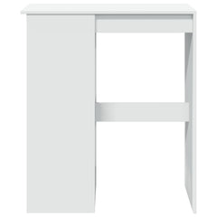 vidaXL Bar Table with Racks White 90x47.5x103.5 cm Engineered Wood 4