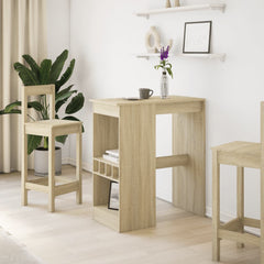 vidaXL Bar Table with Racks Sonoma Oak 90x47.5x103.5 cm Engineered Wood 3