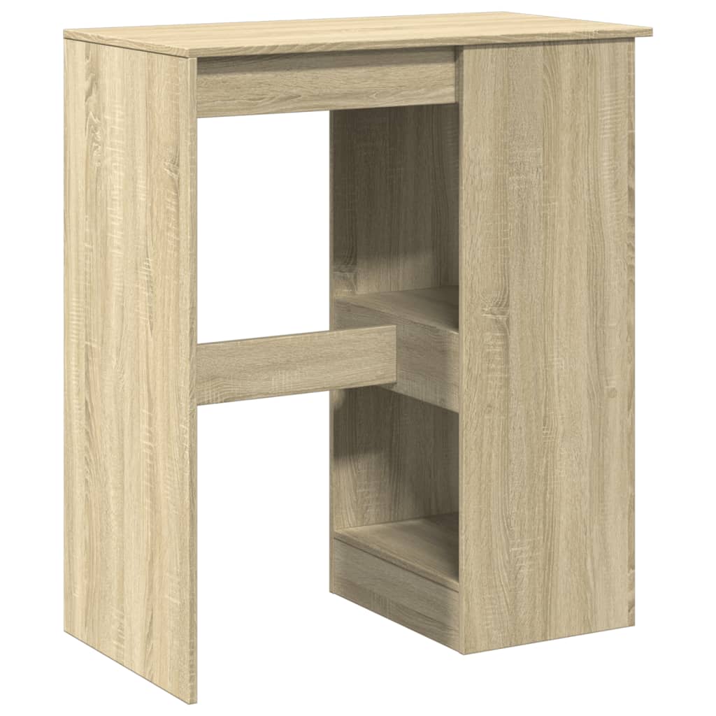vidaXL Bar Table with Racks Sonoma Oak 90x47.5x103.5 cm Engineered Wood 6