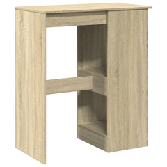 vidaXL Bar Table with Racks Sonoma Oak 90x47.5x103.5 cm Engineered Wood 6