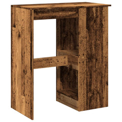 vidaXL Bar Table with Racks Old Wood 90x47.5x103.5 cm Engineered Wood 6