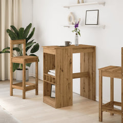 vidaXL Bar Table with Racks Artisan Oak 90x47.5x103.5 cm Engineered Wood 3