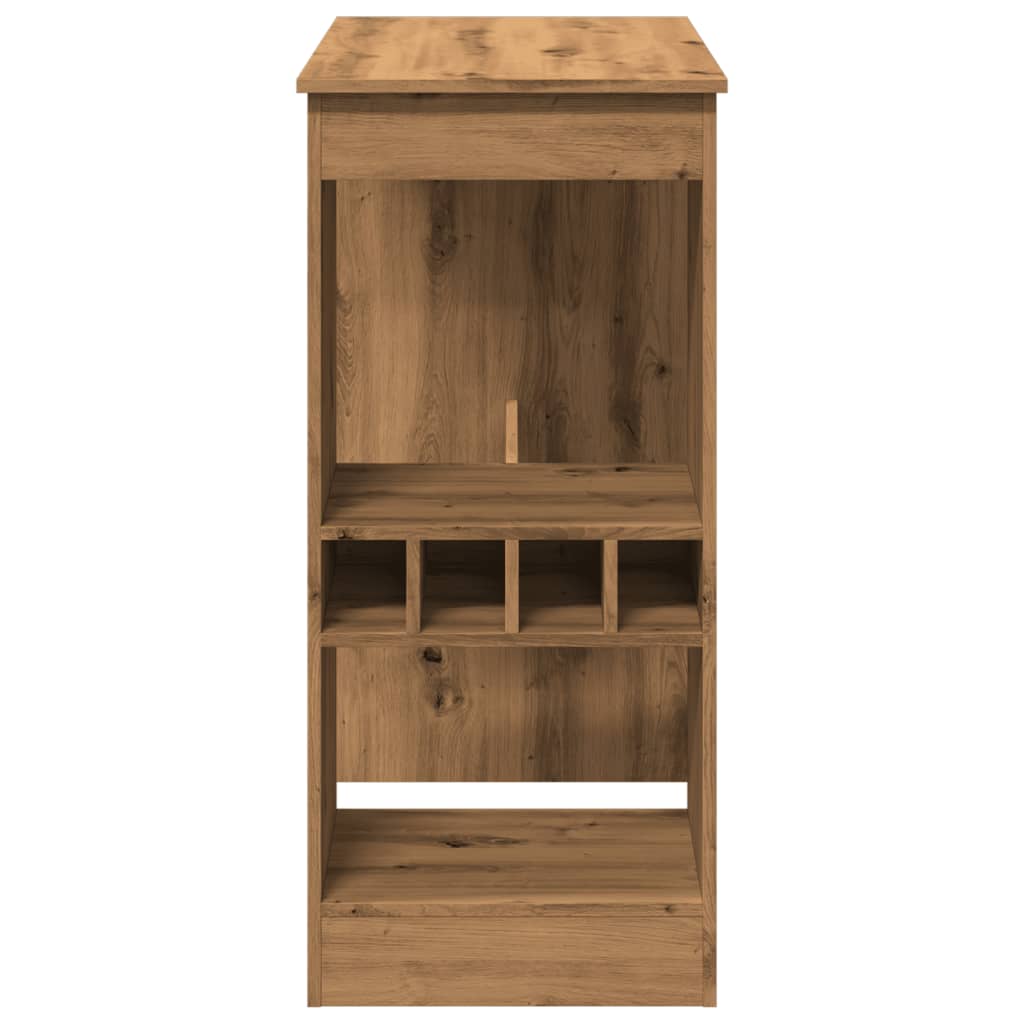 vidaXL Bar Table with Racks Artisan Oak 90x47.5x103.5 cm Engineered Wood 5