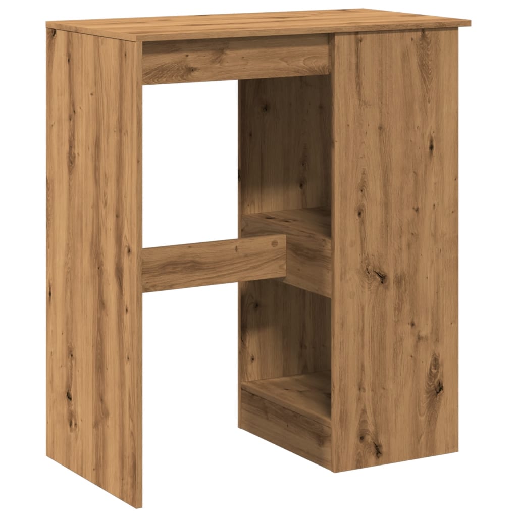 vidaXL Bar Table with Racks Artisan Oak 90x47.5x103.5 cm Engineered Wood 6