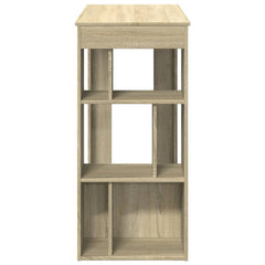 vidaXL Bar Table with Racks Sonoma Oak 102x50x103.5 cm Engineered Wood 5