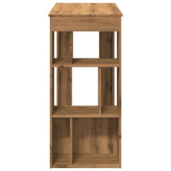 vidaXL Bar Table with Racks Artisan Oak 102x50x103.5 cm Engineered Wood 5