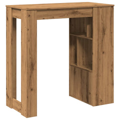 vidaXL Bar Table with Racks Artisan Oak 102x50x103.5 cm Engineered Wood 6
