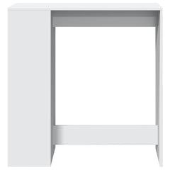 vidaXL Bar Table | White | Engineered wood | Rectangular | Modern | Durable 4