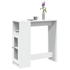 vidaXL Bar Table | White | Engineered wood | Rectangular | Modern | Durable 1