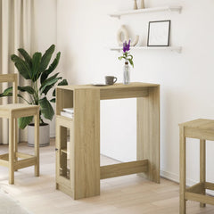vidaXL Bar Table | Sonoma oak | Engineered wood | Storage | Bar Table 3