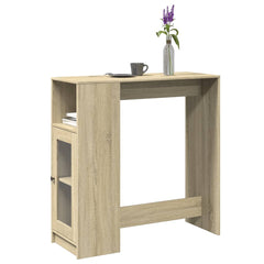 vidaXL Bar Table | Sonoma oak | Engineered wood | Storage | Bar Table 1