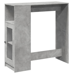 vidaXL Bar Table | Concrete Grey | Engineered Wood | Tall | Bar Table 2