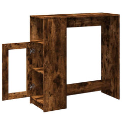 vidaXL Bar Table | Smoked Oak | Engineered Wood | Tall | Bar Table | Rectangular 5