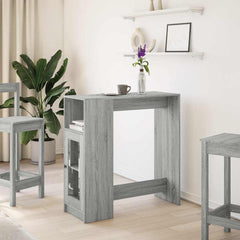 vidaXL Bar Table | Grey Sonoma | Engineered wood | Tall | Bar Table 3