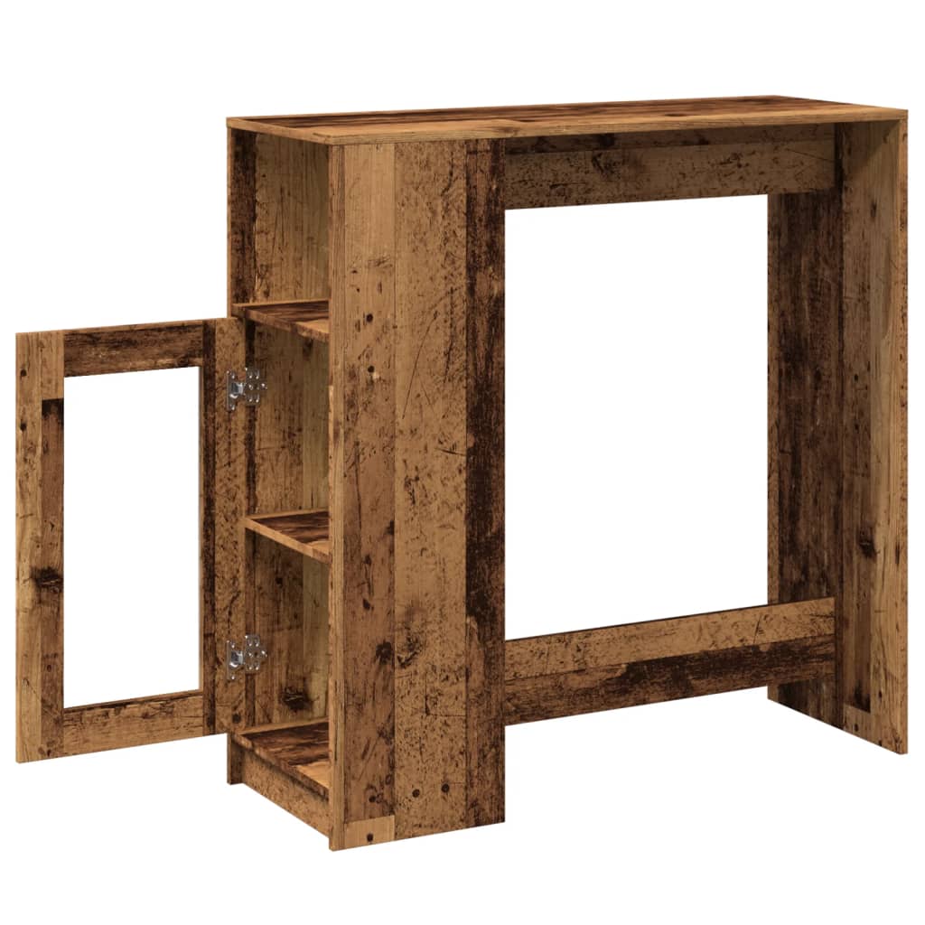 vidaXL Bar Table | Old wood | Engineered wood | Tall | Bar Table | Rectangular 5