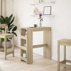 vidaXL Bar Table with Racks Sonoma Oak 90x40x103.5 cm Engineered Wood 3