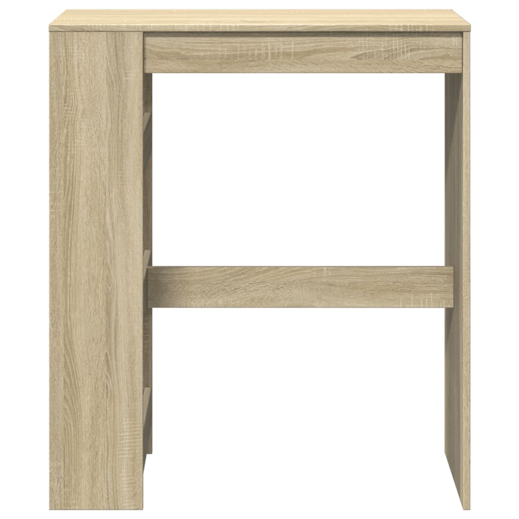 vidaXL Bar Table with Racks Sonoma Oak 90x40x103.5 cm Engineered Wood 4