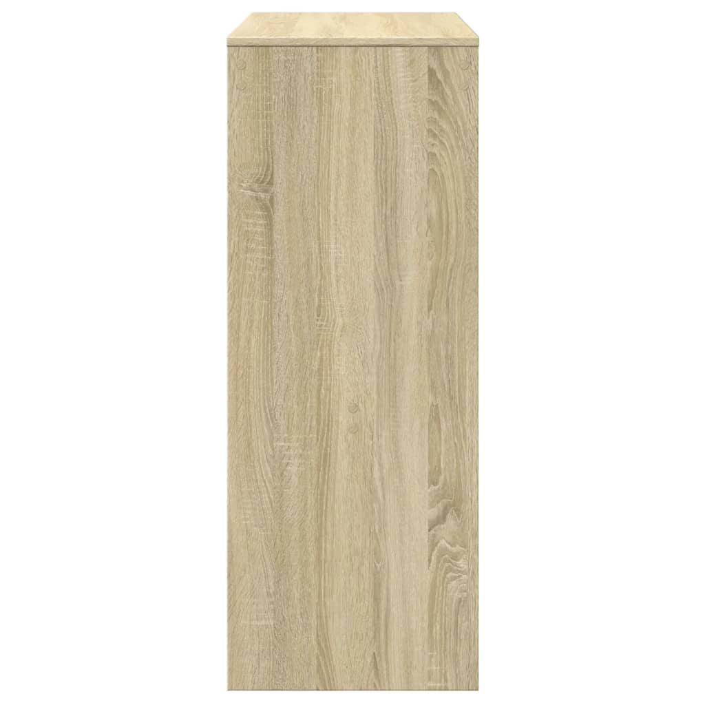 vidaXL Bar Table with Racks Sonoma Oak 90x40x103.5 cm Engineered Wood 5