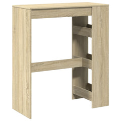vidaXL Bar Table with Racks Sonoma Oak 90x40x103.5 cm Engineered Wood 6