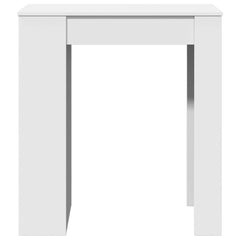 vidaXL Bar Table with Racks White 95x47x103.5 cm Engineered Wood 4