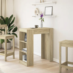 vidaXL Bar Table with Racks Sonoma Oak 95x47x103.5 cm Engineered Wood 3